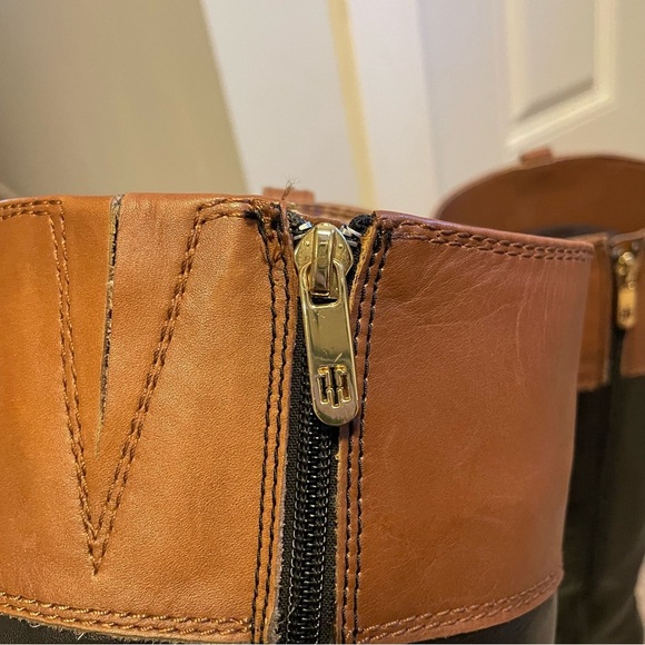 Tommy Hilfiger Shyanne Equestrian Tall Knee High Two Tone Riding Boots Size 7.5 - Picture 10 of 14